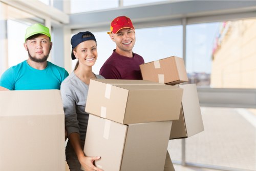 Professional van loading for a Belsize Park move