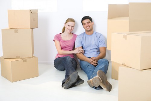Wardrobe boxes and protective packing materials for a local relocation
