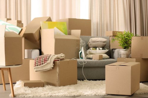 Van loading service for a flat move near Belsize Park