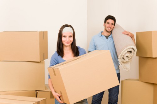 Careful furniture handling during a Belsize Park flat move